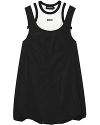 Mini Cream - Ballon-Minikleid im Layering-Look - Lyst