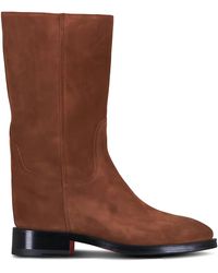 Santoni - Round Toe Heeled Boots - Lyst