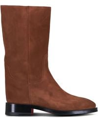 Santoni - Round Toe Heeled Boots - Lyst
