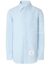 Thom Browne - Linen 4-Bar Shirt - Lyst