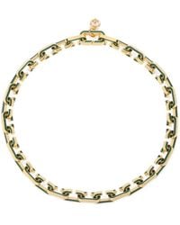 CASABLANCA - Collier En Chaîne Émaillée - Lyst