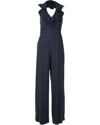 ralph lauren pinstripe jumpsuit