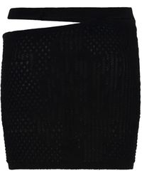 Roberta Einer - Gestrickter Minirock Mit Cut-Out - Lyst