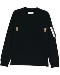 Sacai - Utility-Pocket Long-Sleeve T-Shirt - Lyst