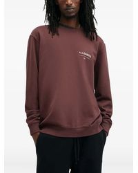 AllSaints - Underground Logo-Print Sweatshirt - Lyst