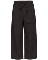 Comme des Garçons - Drawstring-Waist Wide-Leg Trousers - Lyst
