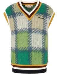 Marni - Checked V-Neck Vest - Lyst