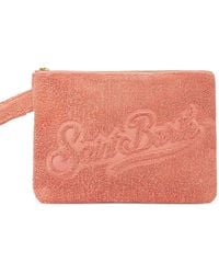 MC2 Saint Barth - Pareasy Pochette With Jacquard Saint Barth Logo - Lyst