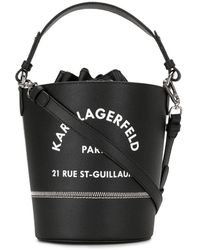 Karl Lagerfeld Сумка-ведро Rue St Guillaume - Черный
