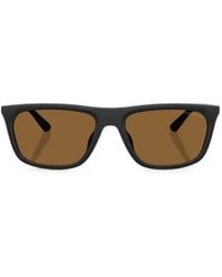 Emporio Armani - Rectangle-Frame Sunglasses - Lyst
