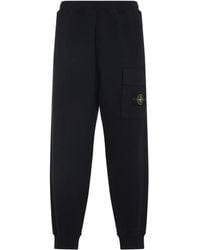Stone Island - Pantalones de chándal con bolsillo de parche - Lyst