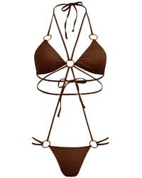 Amir Slama - Ring-Detail Strappy Swimsuit - Lyst