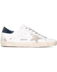 Golden Goose - Super-Star Distressed-Effect Sneakers - Lyst