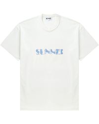 Sunnei - T-shirt en coton à logo imprimé - Lyst