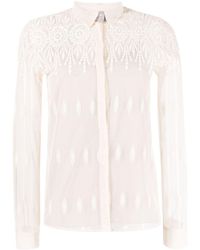 Fabiana Filippi - Sheer-lace Button-up Shirt - Lyst