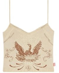 DIESEL - T-Ropew Eagle-Print Cami Tank Top - Lyst