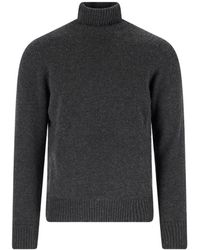 Drumohr - Ribbed-Knit Roll-Neck Sweater - Lyst