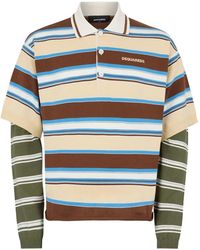 DSquared² - Gestreiftes Poloshirt - Lyst