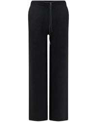 Hevò - Drawstring-Waist Knitted Trousers - Lyst