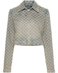 MISBHV - Giacca Denim Con Monogramma Jacquard - Lyst