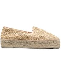 Manebí - Espadrilles Aus Gewebtem Bast - Lyst