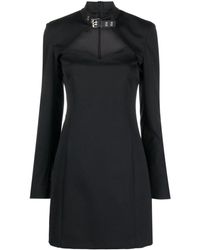Moschino Jeans - Cut-out Detail Long-sleeve Dress - Lyst