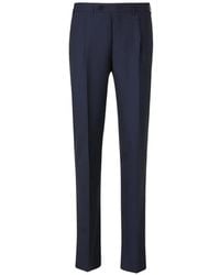 Canali - Pleated Wool Trousers - Lyst