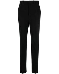 Saint Laurent - Straight-Leg Wool Trousers - Lyst