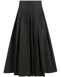 Max Mara - Pleated A-Line Skirt - Lyst