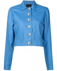 Olympiah - Cropped Button-front Jacket - Lyst