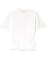 Off-White c/o Virgil Abloh - Arrows-motif Twisted Cotton Shirt - Lyst