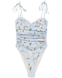 Agua Bendita - Rábano Navegante Floral-Print Swimsuit - Lyst