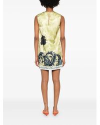 almais exclusive piato floral-satin mini shift dress ALMAIS Exclusive Piato Floral-satin Mini Shift Dress in Pink