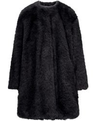 Max Mara - Mantel Aus Faux Fur - Lyst