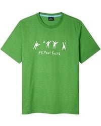 Paul Smith - Volleyball Print T-Shirt - Lyst