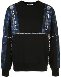 A Bathing Ape Camouflage Print T-shirt - Blue