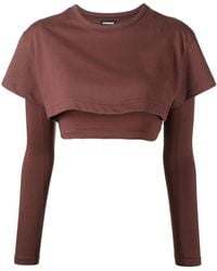 Jacquemus - Le Double T-Shirt Gelaagde Top - Lyst