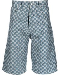 MISBHV - Jeans-Shorts Mit Logo-Print - Lyst