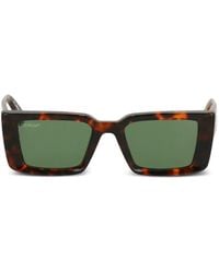 Off-White c/o Virgil Abloh - Tortoiseshell Square-Frame Sunglasses - Lyst
