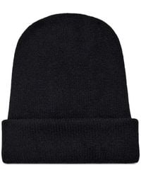Another Tomorrow - Ribbed-Knit Beanie Hat - Lyst