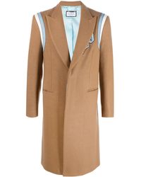Philipp Plein - Logo-Patch Single-Breasted Coat - Lyst