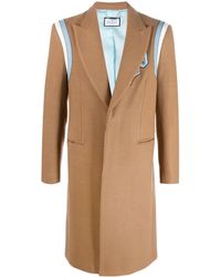 Philipp Plein - Logo-Patch Single-Breasted Coat - Lyst
