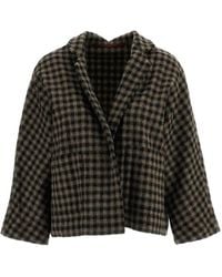 Daniela Gregis - Peony Check Wool Jacket - Lyst