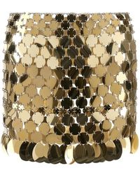 Rabanne - Disc-Embellished Skirt - Lyst