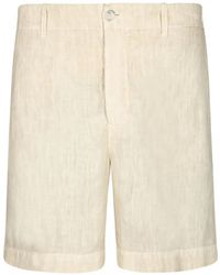 120% Lino - Elasticated-Waistband Shorts - Lyst