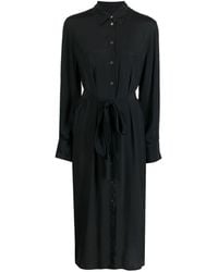 PS by Paul Smith - Belted Long-sleeved Shirtdress - Lyst