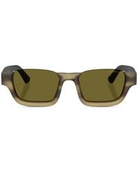 Emporio Armani - Rectangle-Frame Sunglasses - Lyst