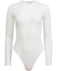 Fleur du Mal - Organic Cotton-Blend Bodysuit - Lyst