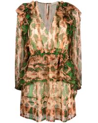 Ulla Johnson - Adelaide Abstract-Print Silk Minidress - Lyst
