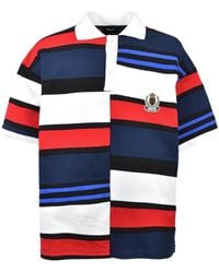 BREATH - Striped Patch-Detail Polo Shirt - Lyst